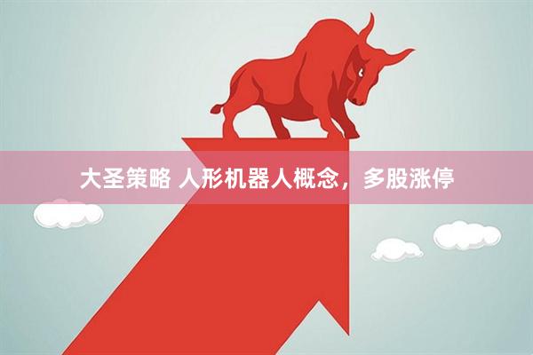大圣策略 人形机器人概念，多股涨停